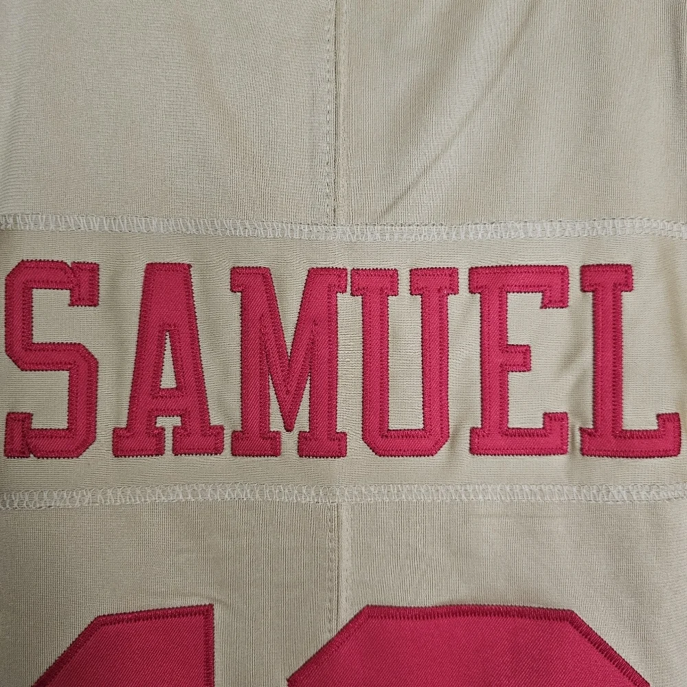 San Francisco 49ers DEEBO SAMUEL #19 Gold NFL On Field Jersey Size Men Small NEW - Picture 6 of 11